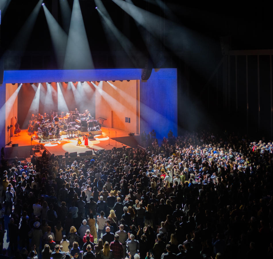 Photo of Soundtrack of America performance and audience